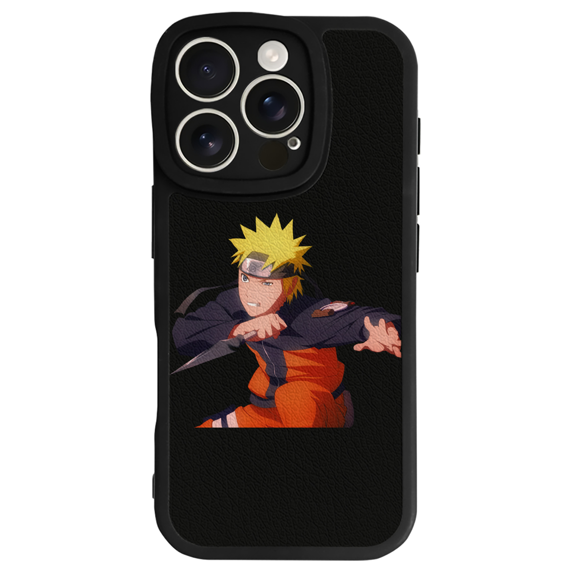 （画像用） NARUTO -ナルト- うずまき ナルト Uzumaki Naruto 【iPhone 16シリーズ対応】シリコンスマホケース（レザー調） 材質：シリコン